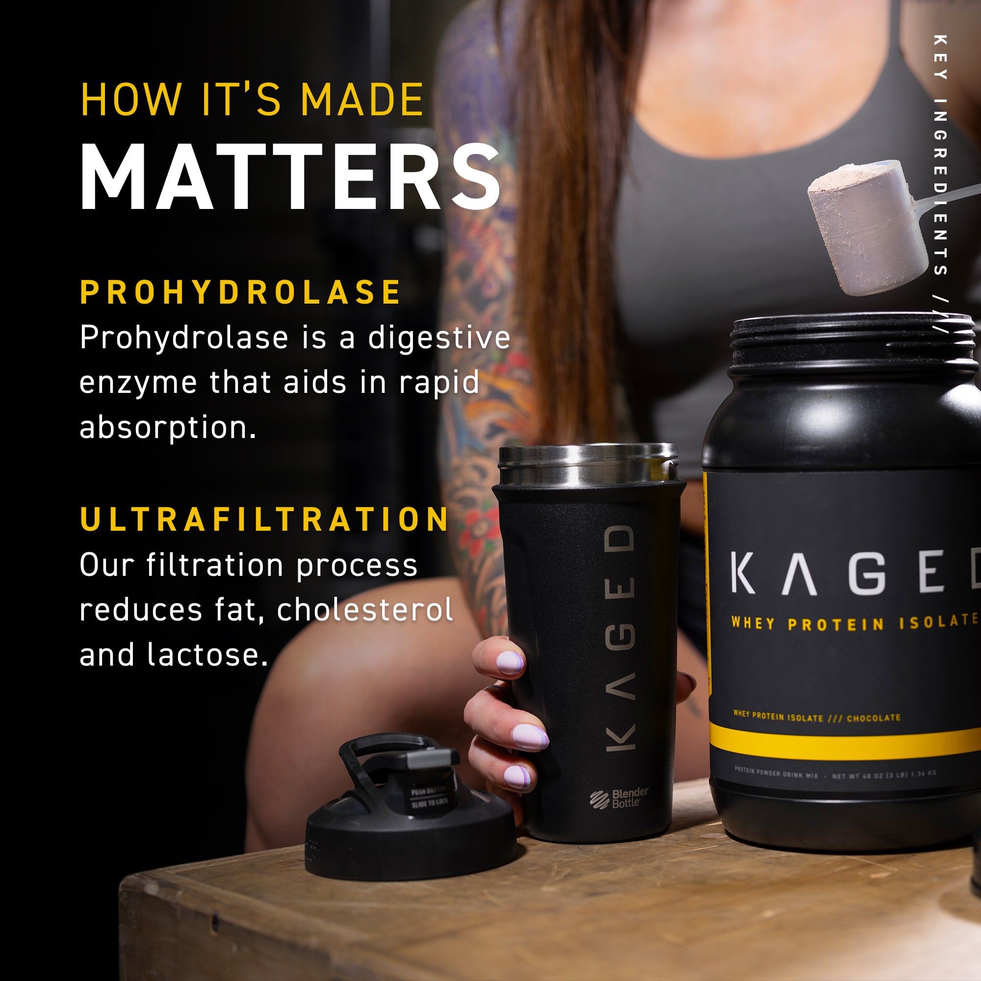 Kaged Whey Protein Isolate Prohydrolase