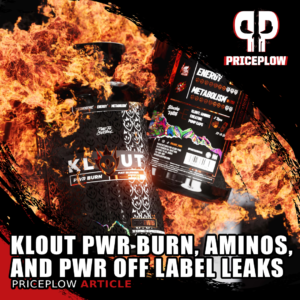 Klout PWR Burn, PWR Off, and Aminos