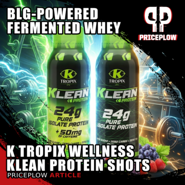 K Tropix Wellness KLEAN Protein: 24g BLG-Based Whey Isolate Shots