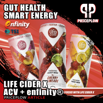 Life Cider X: Apple Cider Vinegar Meets Clean Energy with enfinity® Paraxanthine