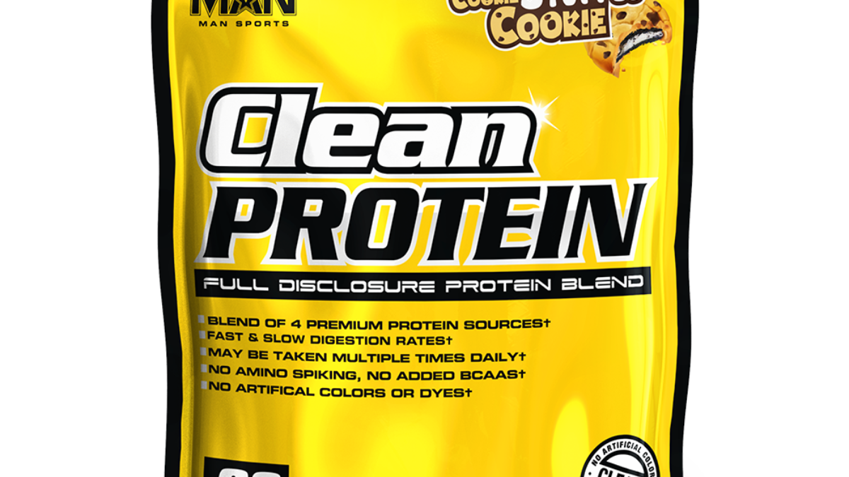 man sports clean protein