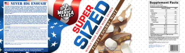 Merica Labz Super Sized Label - Fluffy Chubby Nutz