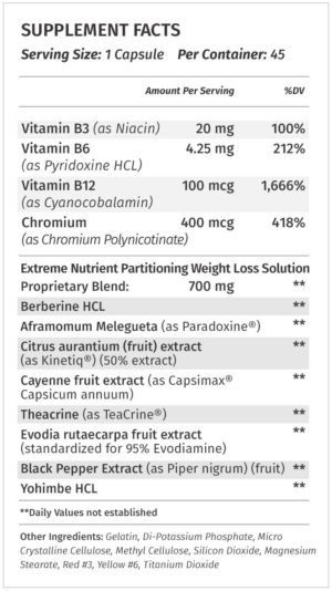 Metabolic Nutrition ThermoKal Ingredients