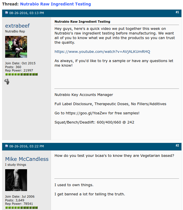 Mike McCandless and Ben Kane in the Bodybuilding.com Forums