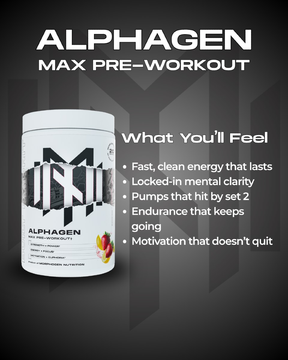 Morphogen Nutrition AlphaGEN Benefits
