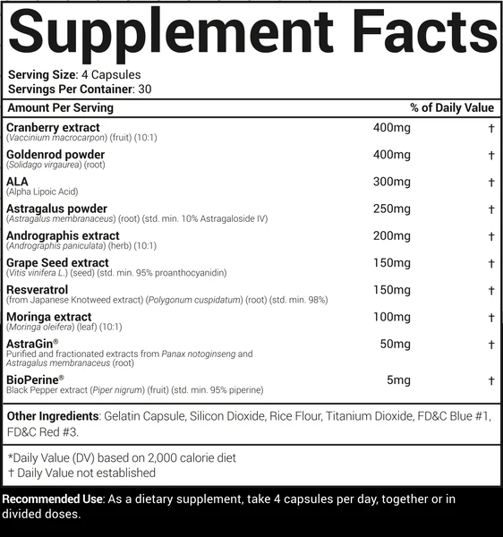 Morphogen Nutrition Kidney Ingredients