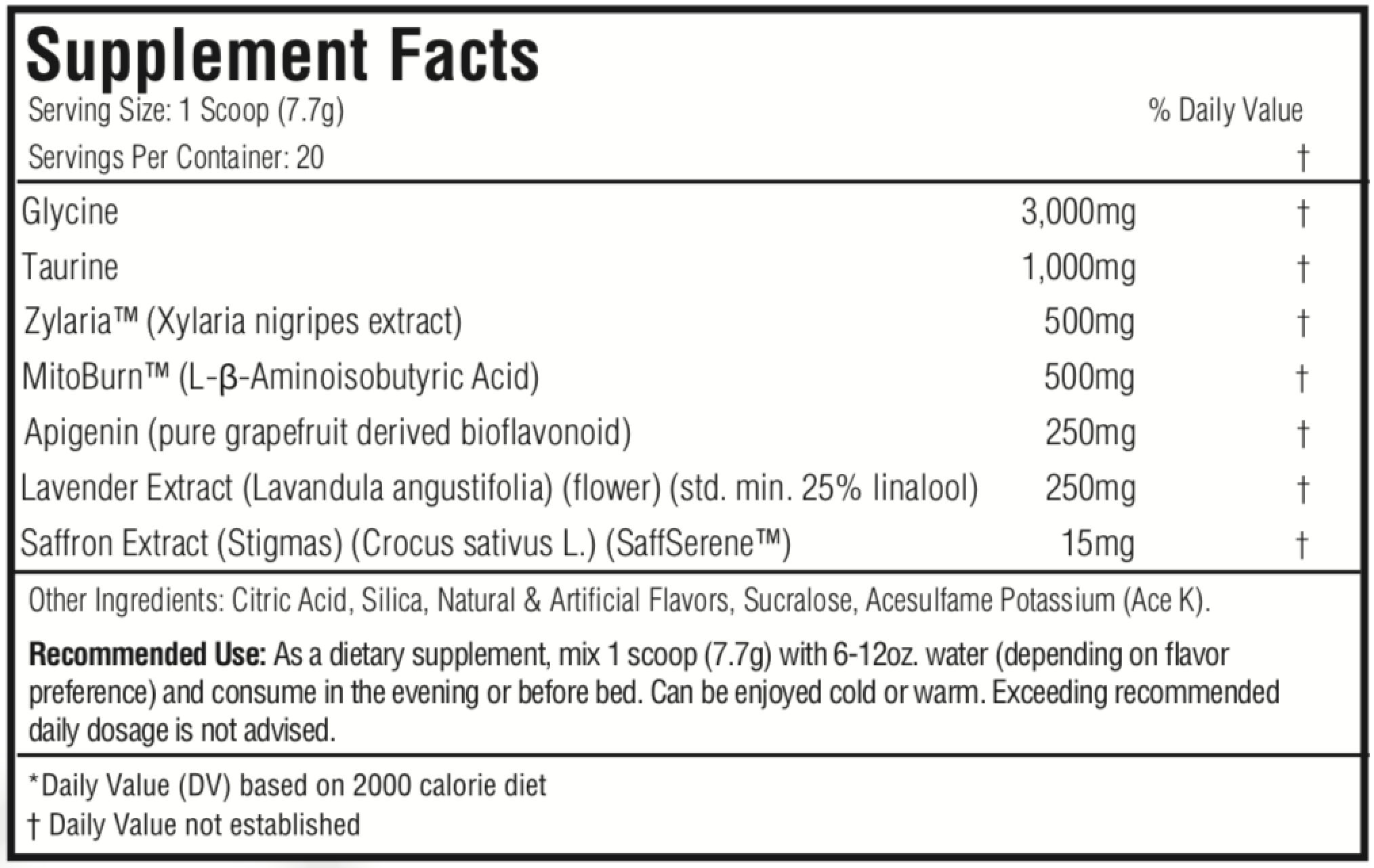 Morphogen Nutrition Somagen Ingredients