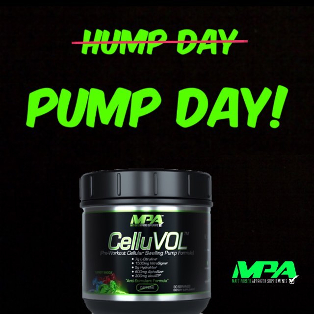 MPA Supplements CelluVOL Pump Day