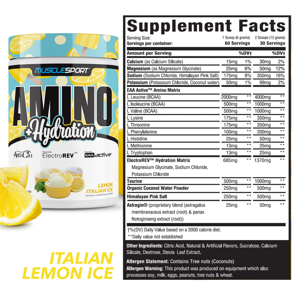 Musclesport Releases New Italian-Themed Flavors for Lean Whey and Amino