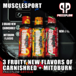 MuscleSport CarniShred + MitoBurn 2024 Triple Flavor Drop