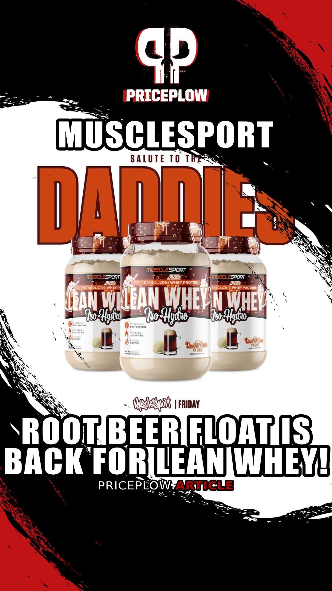 Musclesport Lean Whey Root Beer Float