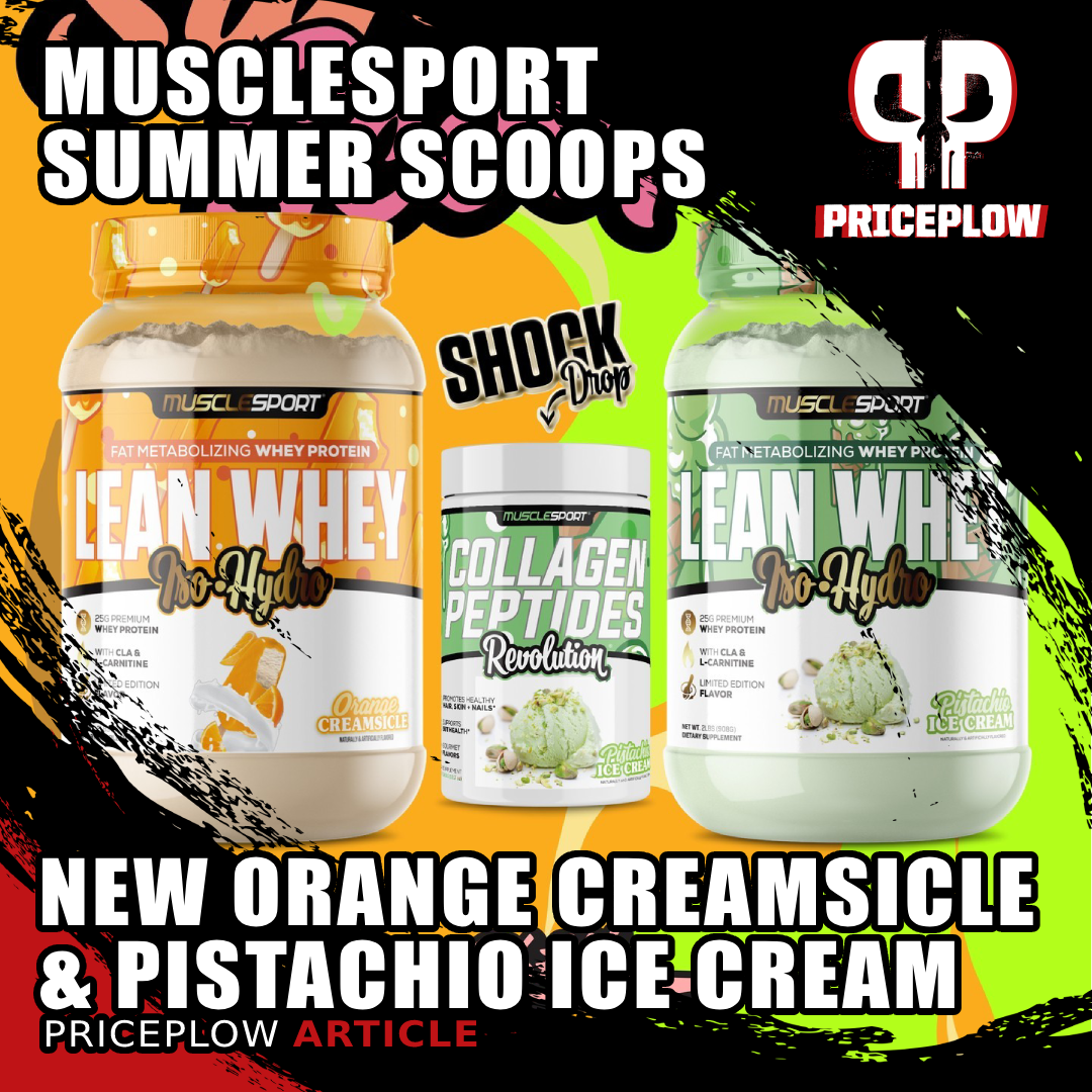 MuscleSport Orange Creamsicle & Pistachio Ice Cream