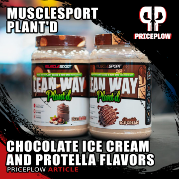 MuscleSport Lean Way Plant’D Protella & Chocolate Ice Cream Flavors