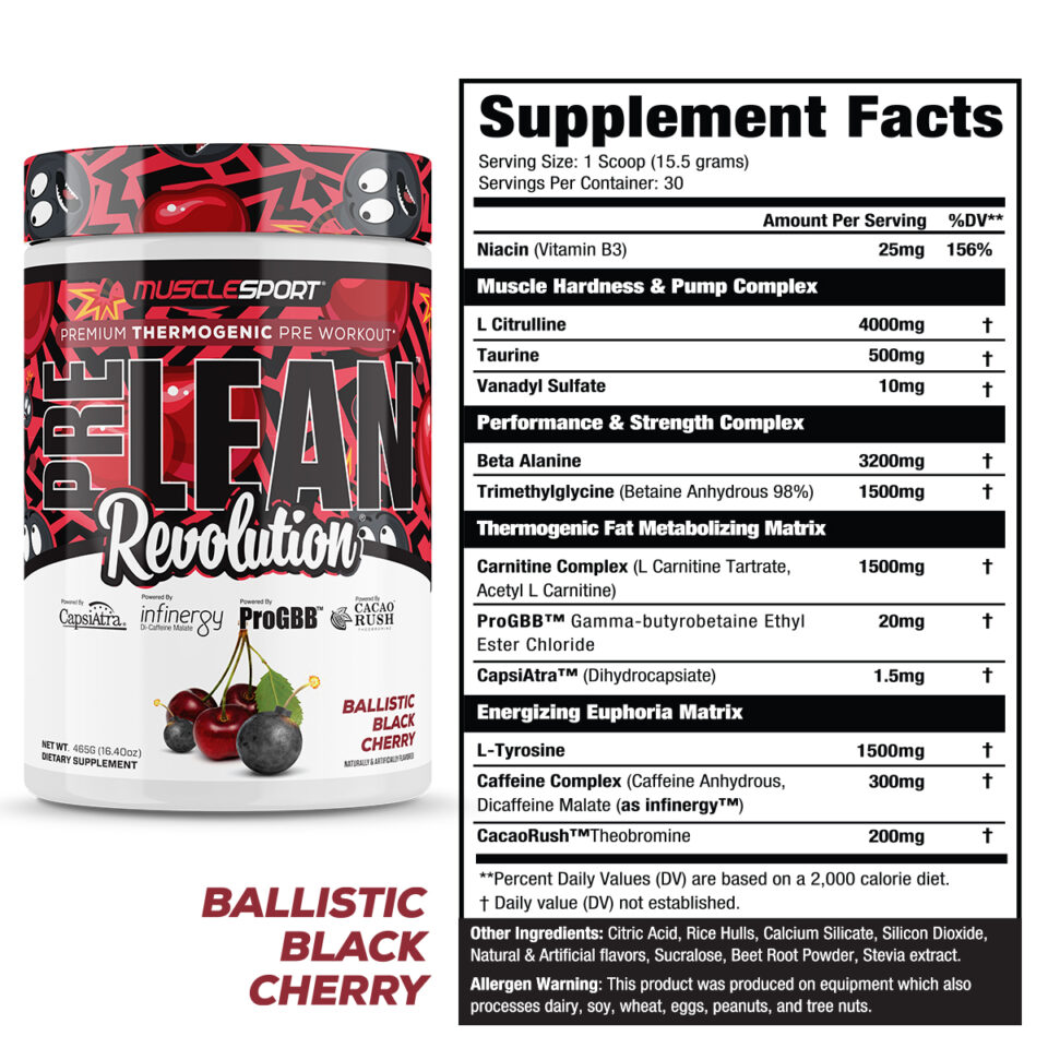 Musclesport Pre Lean: A Thermogenic Pre-Workout Revolution