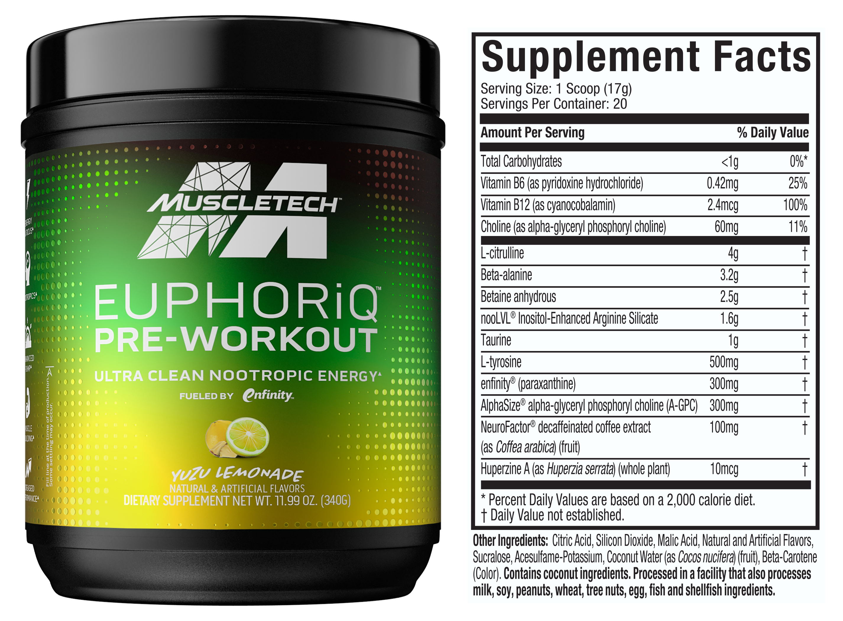 MuscleTech EuphoriQ Pre-Workout Supplement