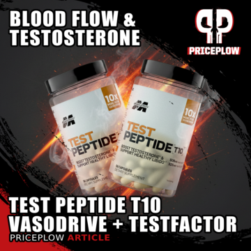 MuscleTech Test Peptide T10: A Simple Daily Capsule Stack Built Around VasoDrive-AP and TestFACTOR