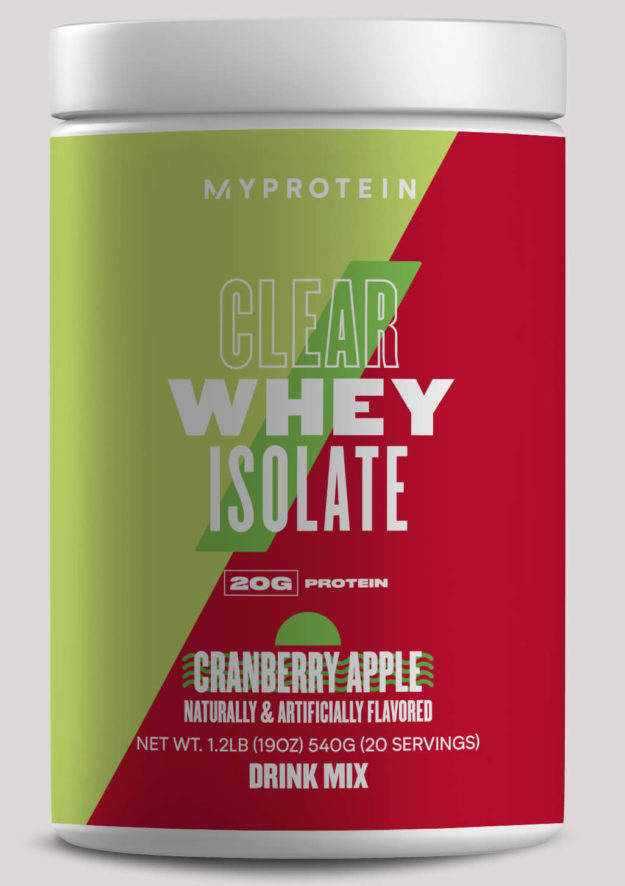Myprotein Clear Whey Isolate Adds Strawberry and Cranberry Apple to the
