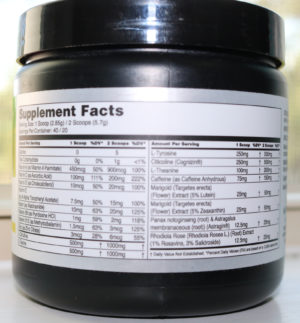 Myprotein Command Nootropic Nutrition Facts