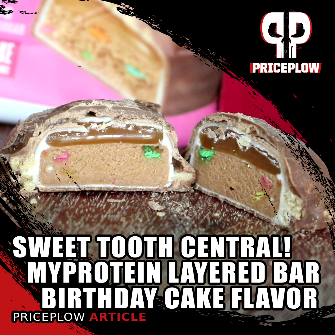 Myprotein Layered Bar Birthday Cake