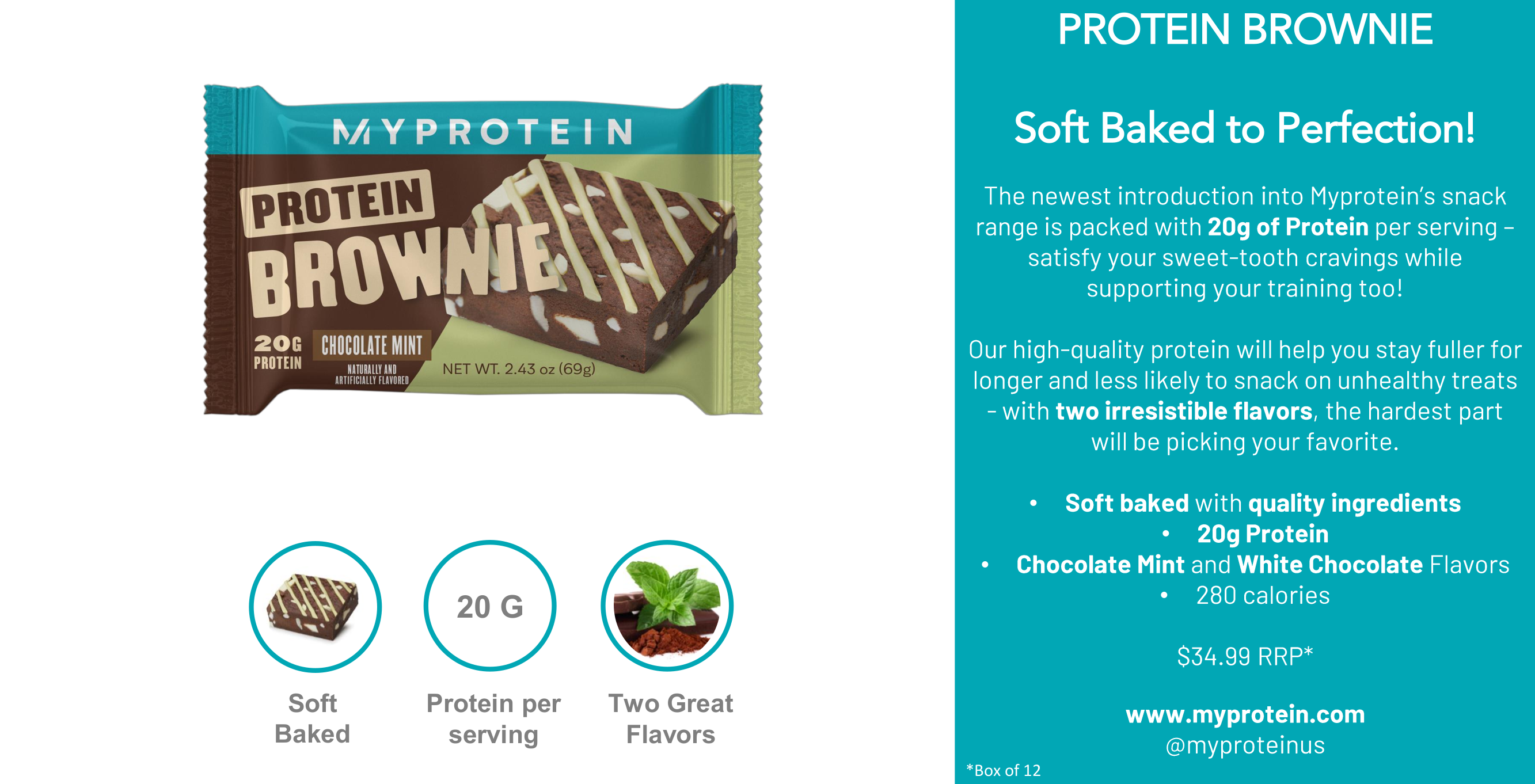 Myprotein Protein Brownie Sales Sheet