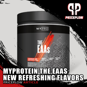 Myprotein The EAAs now in Strawberry Kiwi and Blue Raspberry flavors!