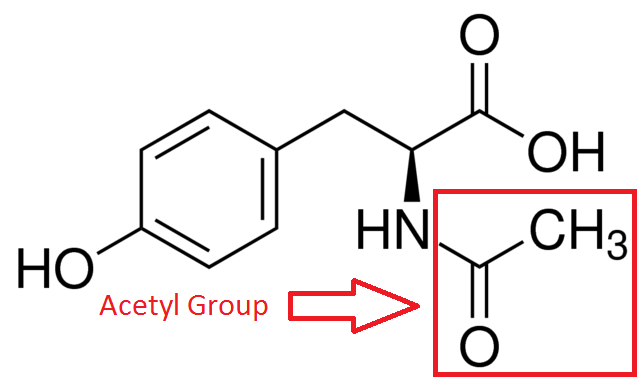 N-Acetyl L-Tyrosine Structure