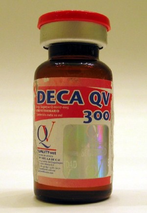 QV Nandrolone Deca was a form of nandrolone used by athletes. Roger Clemens was one famous player accused of using. Image courtesy Wikimedia