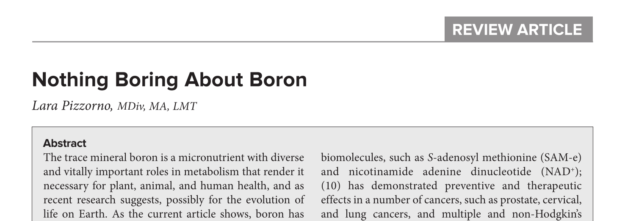Nothing Boring about Boron