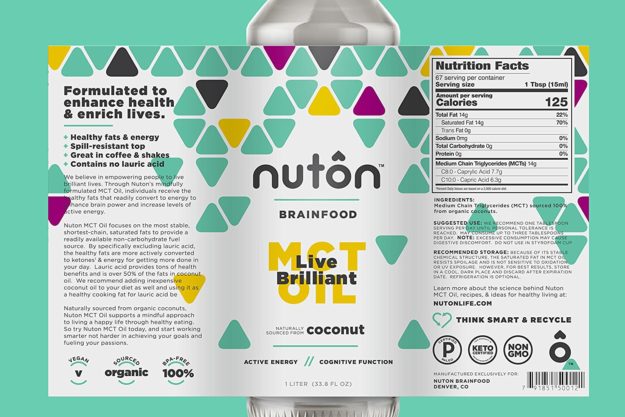 Nuton Brainfood Label