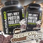 NutraBio 100% Whey Protein Isolate Ice Cream Cookie Dream