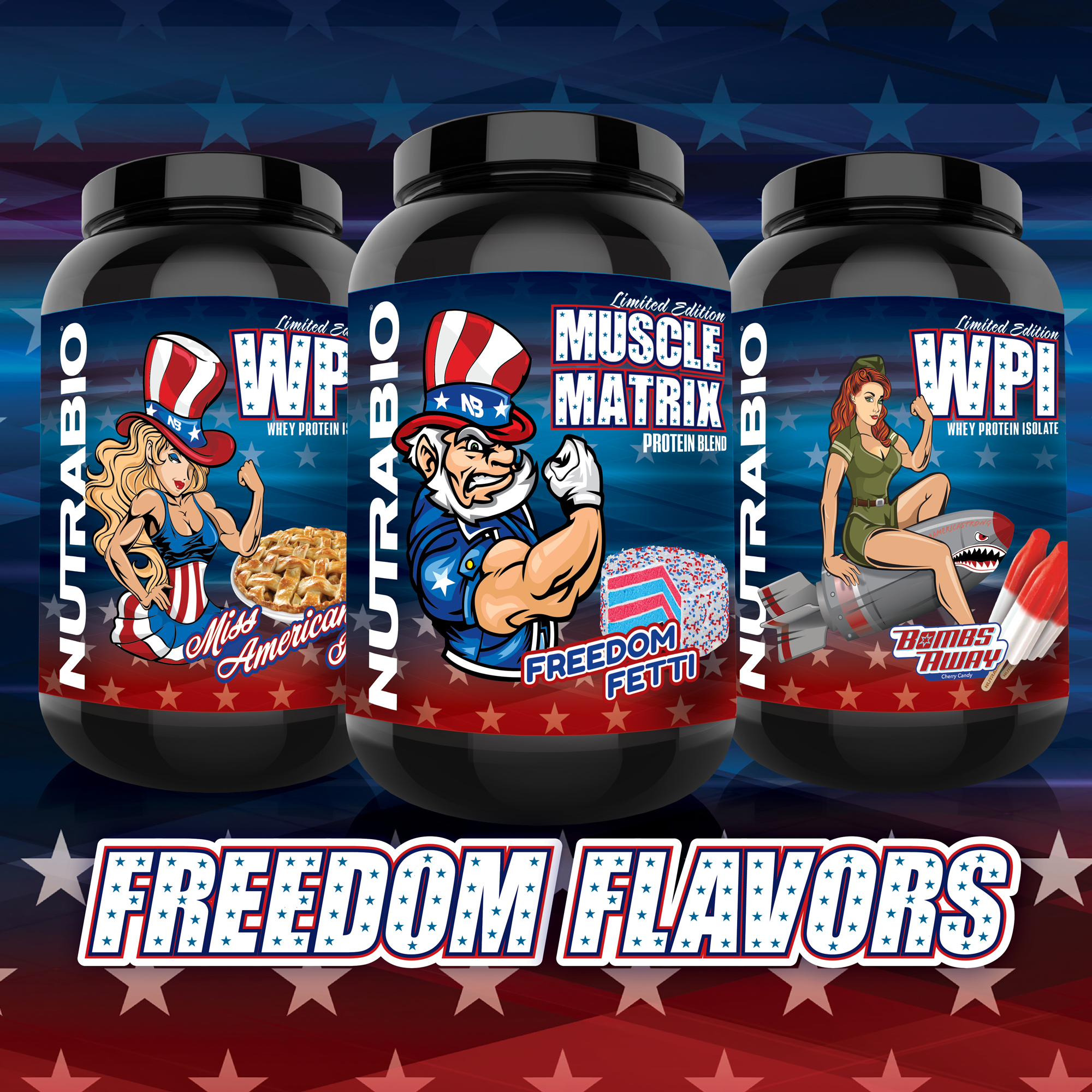 NutraBio 4th of July Freedom Flavors