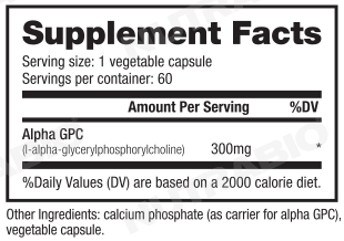 NutraBio Alpha-GPC Ingredients