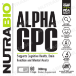 NutraBio Alpha GPC Label