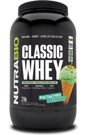 NutraBio Classic Whey Pistachio Delight