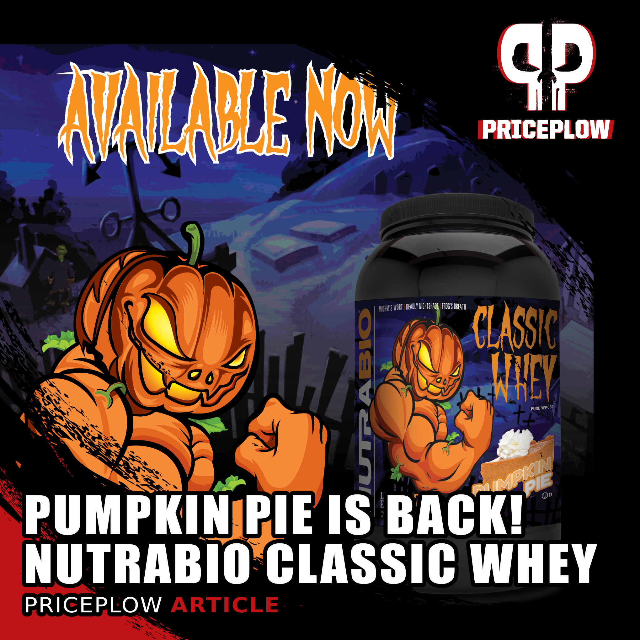 NutraBio Classic Whey Pumpkin Pie