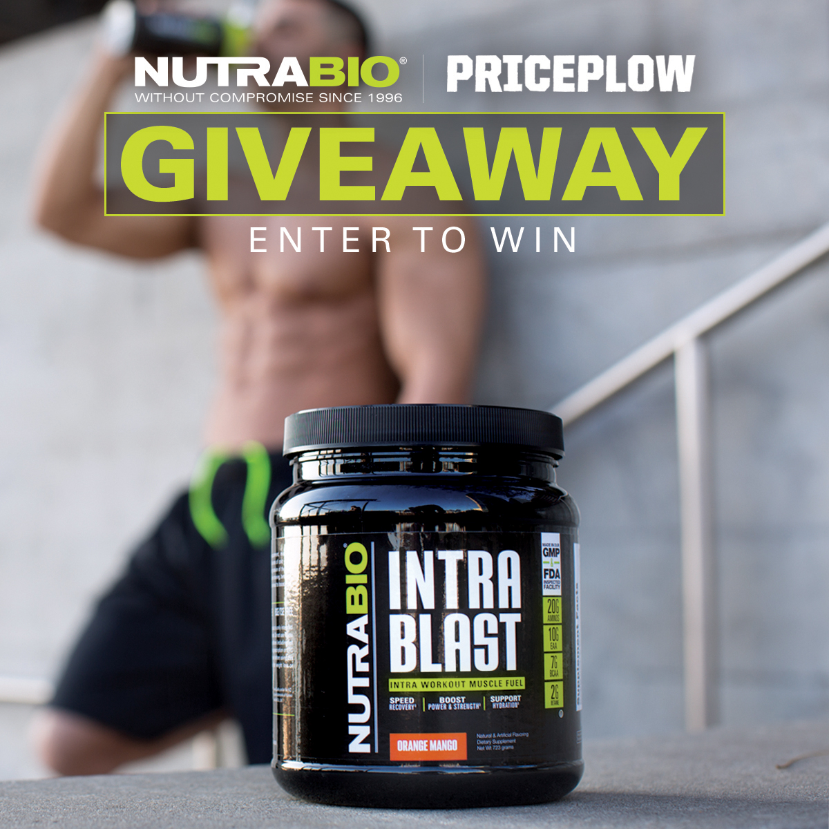 NutraBio Intra Blast Giveaway Contest!