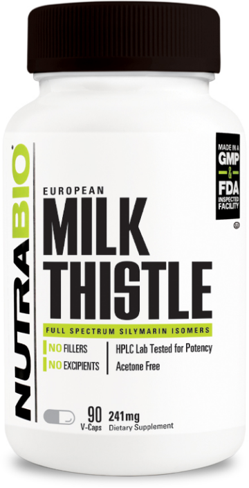 NutraBio Milk Thistle: European Dry Extract for Higher Potency!