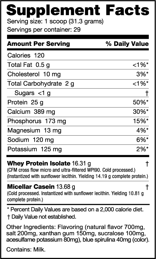NutraBio Muscle Matrix Confetti Cake Ingredients