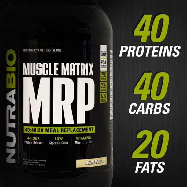 NutraBio Muscle Matrix MRP Ratio