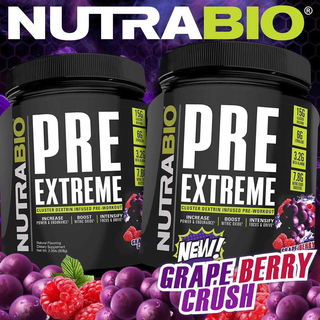 NutraBio PRE Extreme Grape Berry Crush
