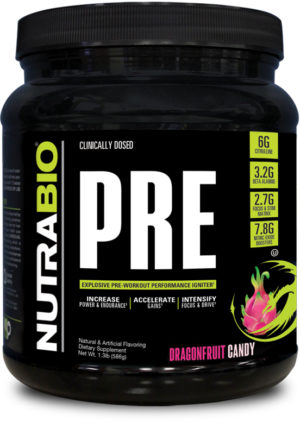NutraBio Pre Workout Dragon Fruit