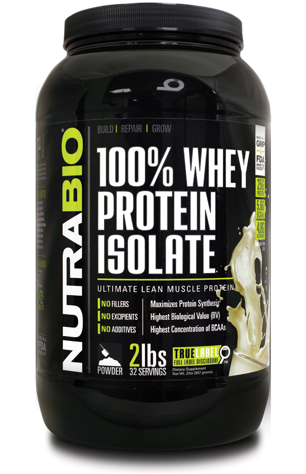 NutraBio Whey Protein Isolate