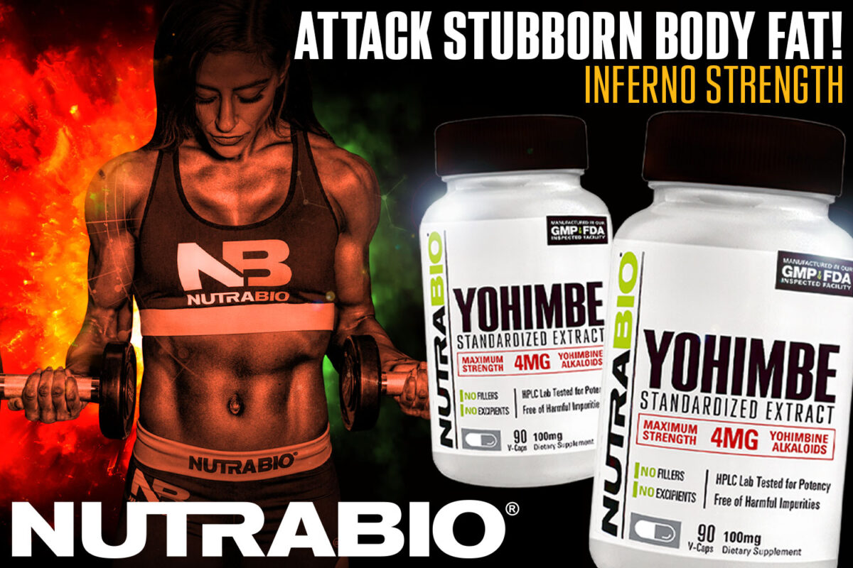 NutraBio Yohimbe is Back LabTested InfernoStrength Fat Burning