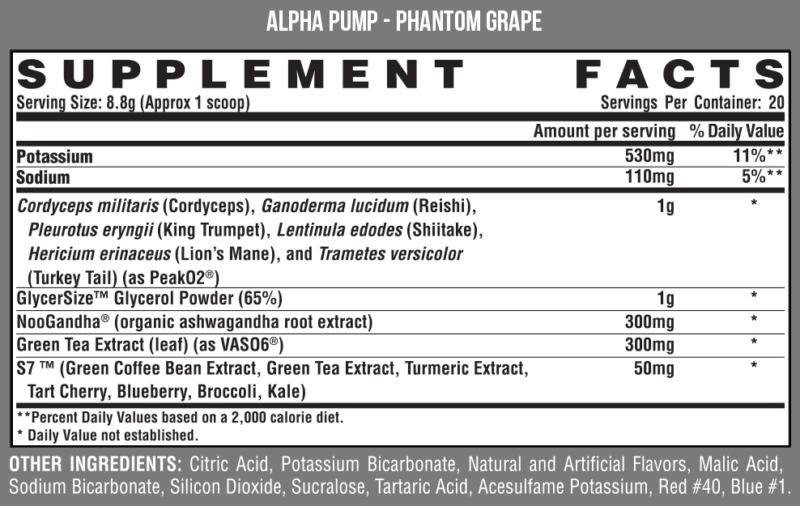 Nutrex ALPHA PUMP A LowerCost, Stackable StimFree Pump Chaser!