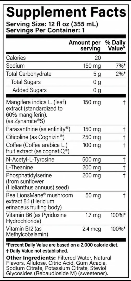 NYNE Focus Ingredients