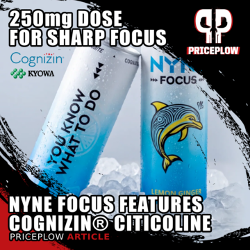 NYNE Focus Lemon Ginger: An 8-Ingredient Nootropic Drink Focused on Cognizin® Citicoline