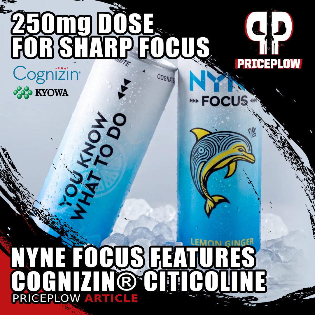 NYNE Focus Lemon Ginger: An 8-Ingredient Nootropic Drink Focused on Cognizin® Citicoline
