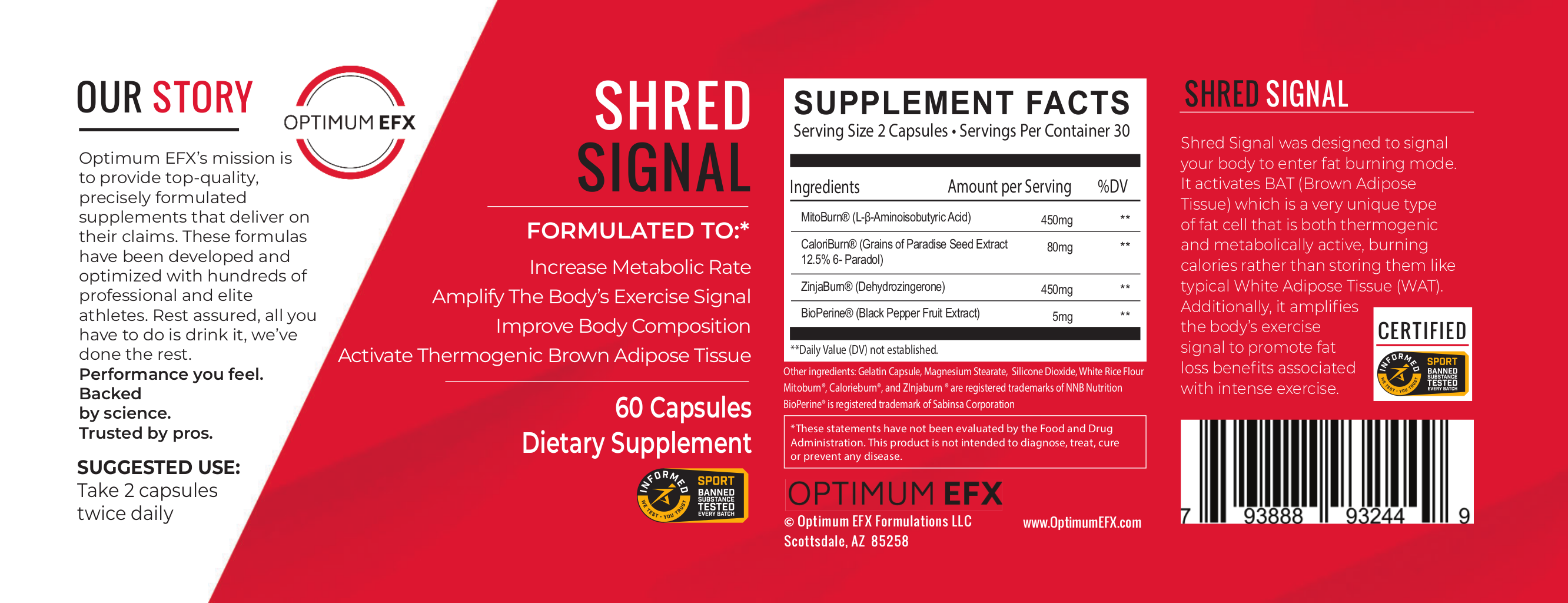 Optimum EFX Shred Signal Label
