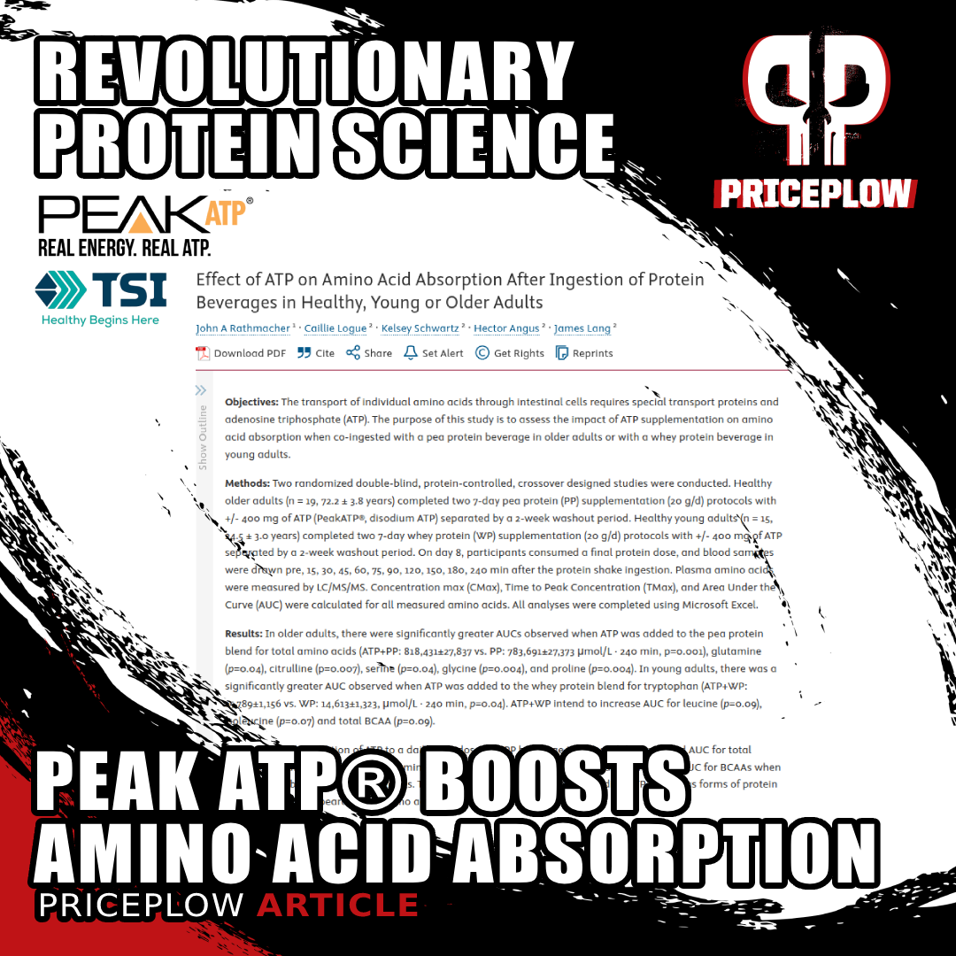 Amino Acid Absorption Enhanced by Peak ATP! New ATP / Protein Research Coming