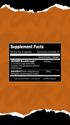 Performax Labs 3DPUMPMax Capsules Ingredients